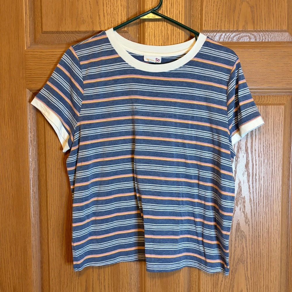 SO Multicolor Striped T-Shirt